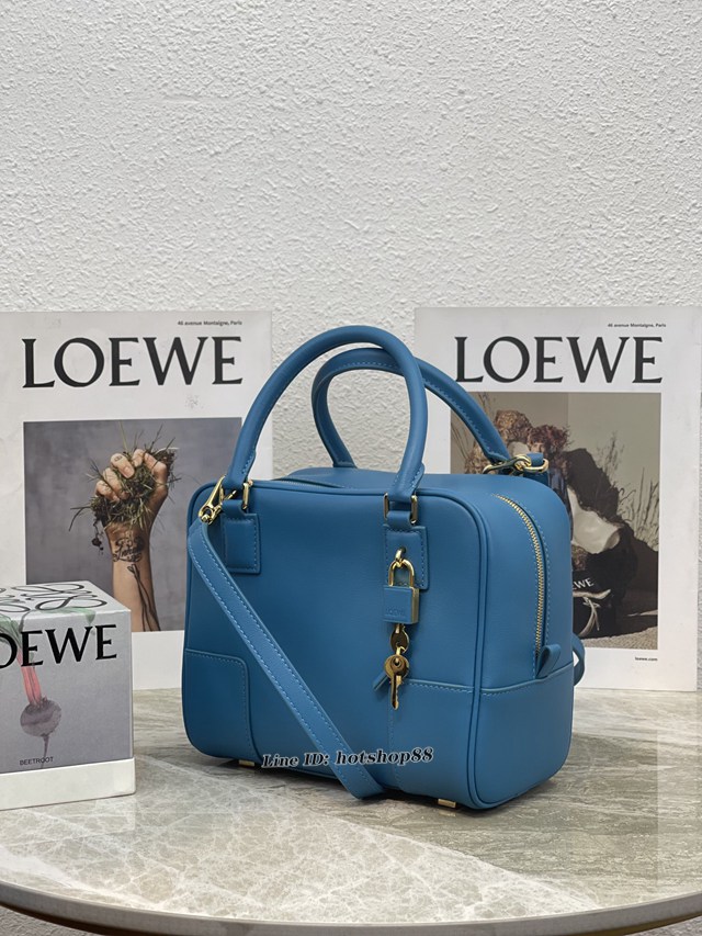 Loewe專櫃2022新款全皮純色手提肩背女包 羅意威Amazono手提包 10522 lyw1428